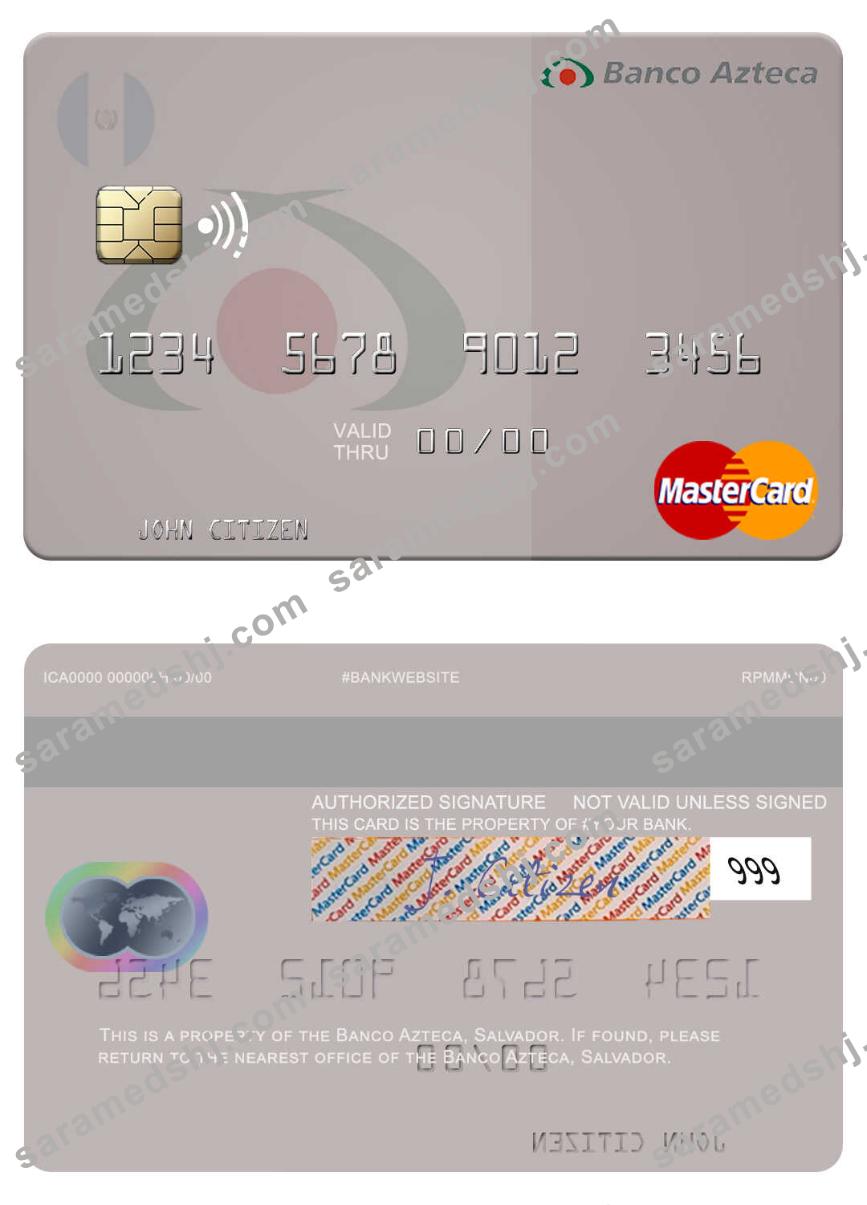 Salvador Banco Azteca mastercard